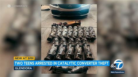 Teens arrested after stealing catalytic converters, fleeing from police in Glendora 